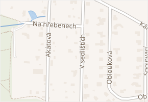 V sedlištích v obci Ohrobec - mapa ulice