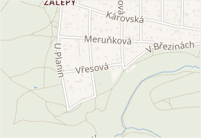 Vřesová v obci Ohrobec - mapa ulice