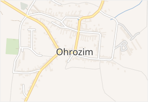 Ohrozim v obci Ohrozim - mapa části obce