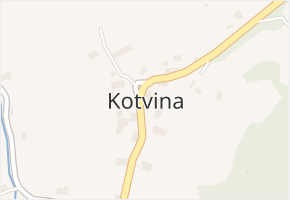 Kotvina v obci Okounov - mapa části obce