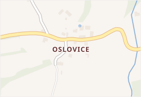 Oslovice v obci Okounov - mapa části obce