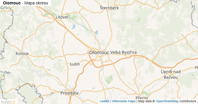 Olomouc - mapy | Kurzy.cz