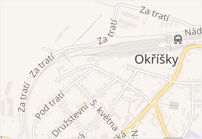 B. Němcové v obci Okříšky - mapa ulice