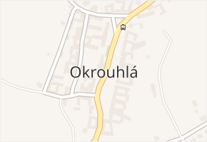 Okrouhlá v obci Okrouhlá - mapa části obce