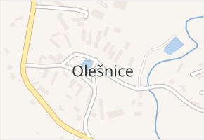 Olešnice v obci Okrouhlice - mapa části obce