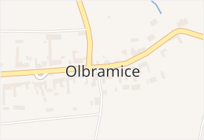 Olbramice v obci Olbramice - mapa části obce