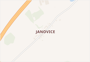 Janovice v obci Olbramice - mapa části obce