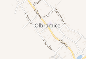Prostorná v obci Olbramice - mapa ulice