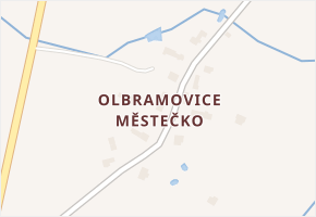 Olbramovice Městečko v obci Olbramovice - mapa části obce