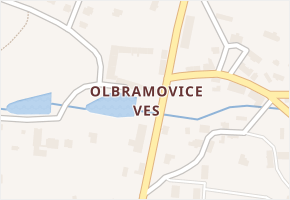Olbramovice Ves v obci Olbramovice - mapa části obce