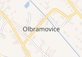 Olbramovice v obci Olbramovice - mapa části obce