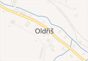Oldřiš v obci Oldřiš - mapa části obce