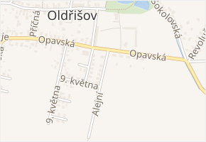 Alejní v obci Oldřišov - mapa ulice