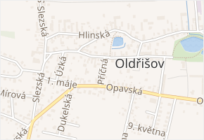 Příčná v obci Oldřišov - mapa ulice