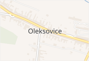 Oleksovice v obci Oleksovice - mapa části obce
