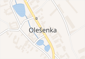 Olešenka v obci Olešenka - mapa části obce