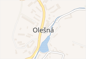 Olešná v obci Olešná - mapa části obce