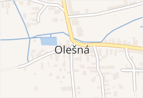 Olešná v obci Olešná - mapa části obce