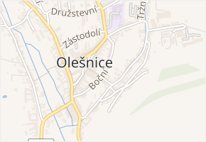 Boční v obci Olešnice - mapa ulice