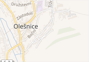 Horní vejpustek v obci Olešnice - mapa ulice