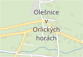 Olešnice v Orlických horách v obci Olešnice v Orlických horách - mapa části obce