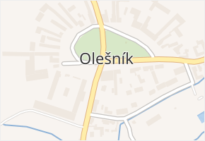 Olešník v obci Olešník - mapa části obce