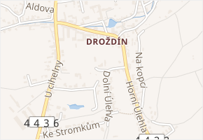 Akátová v obci Olomouc - mapa ulice
