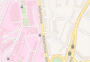 Albertova v obci Olomouc - mapa ulice