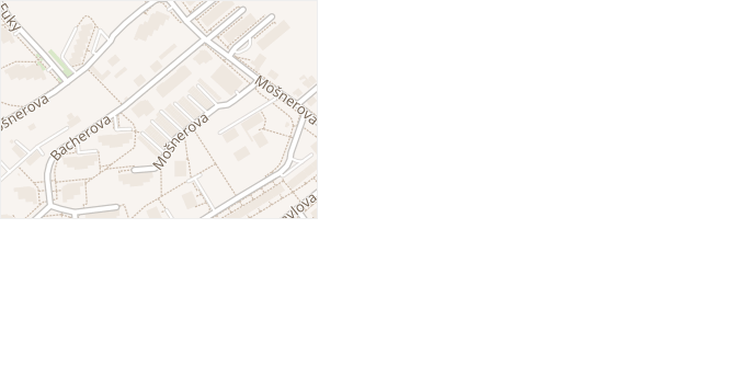 Bacherova v obci Olomouc - mapa ulice