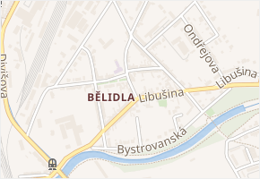 Bendlova v obci Olomouc - mapa ulice