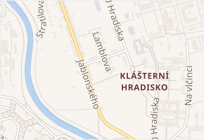 Benýškova v obci Olomouc - mapa ulice