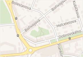 Boleslavova v obci Olomouc - mapa ulice