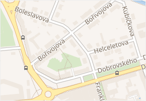 Bořivojova v obci Olomouc - mapa ulice