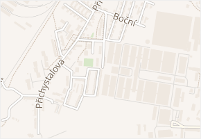 Borůvková v obci Olomouc - mapa ulice