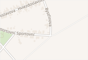 Bystřinova v obci Olomouc - mapa ulice