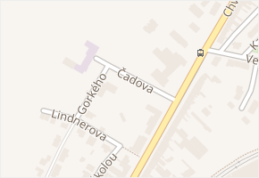 Čadova v obci Olomouc - mapa ulice