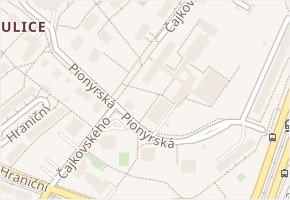 Čajkovského v obci Olomouc - mapa ulice