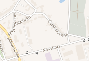 Čelakovského v obci Olomouc - mapa ulice