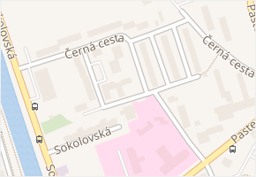 Černá cesta v obci Olomouc - mapa ulice
