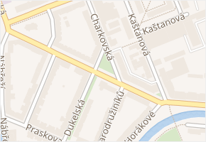 Charkovská v obci Olomouc - mapa ulice
