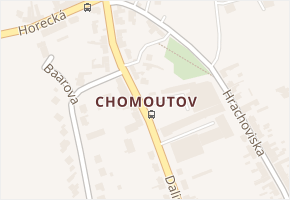 Chomoutov v obci Olomouc - mapa části obce