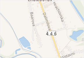 Ctiradova v obci Olomouc - mapa ulice