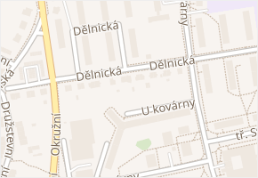 Dělnická v obci Olomouc - mapa ulice
