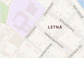 Demlova v obci Olomouc - mapa ulice