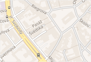Divadelní v obci Olomouc - mapa ulice