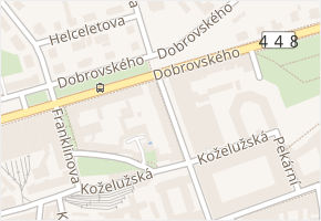 Dobrovského v obci Olomouc - mapa ulice