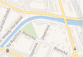 Dr. Milady Horákové v obci Olomouc - mapa ulice