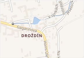 Droždín v obci Olomouc - mapa části obce