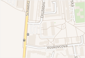 Družební v obci Olomouc - mapa ulice
