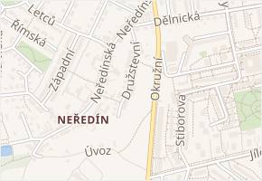 Družstevní v obci Olomouc - mapa ulice